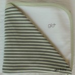 Green or Pink Stripe Receiving Blanket